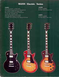 Mann Guitars 80s Catalog Page 8