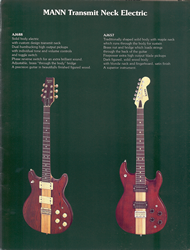 Mann Guitars 80s Catalog Page 9